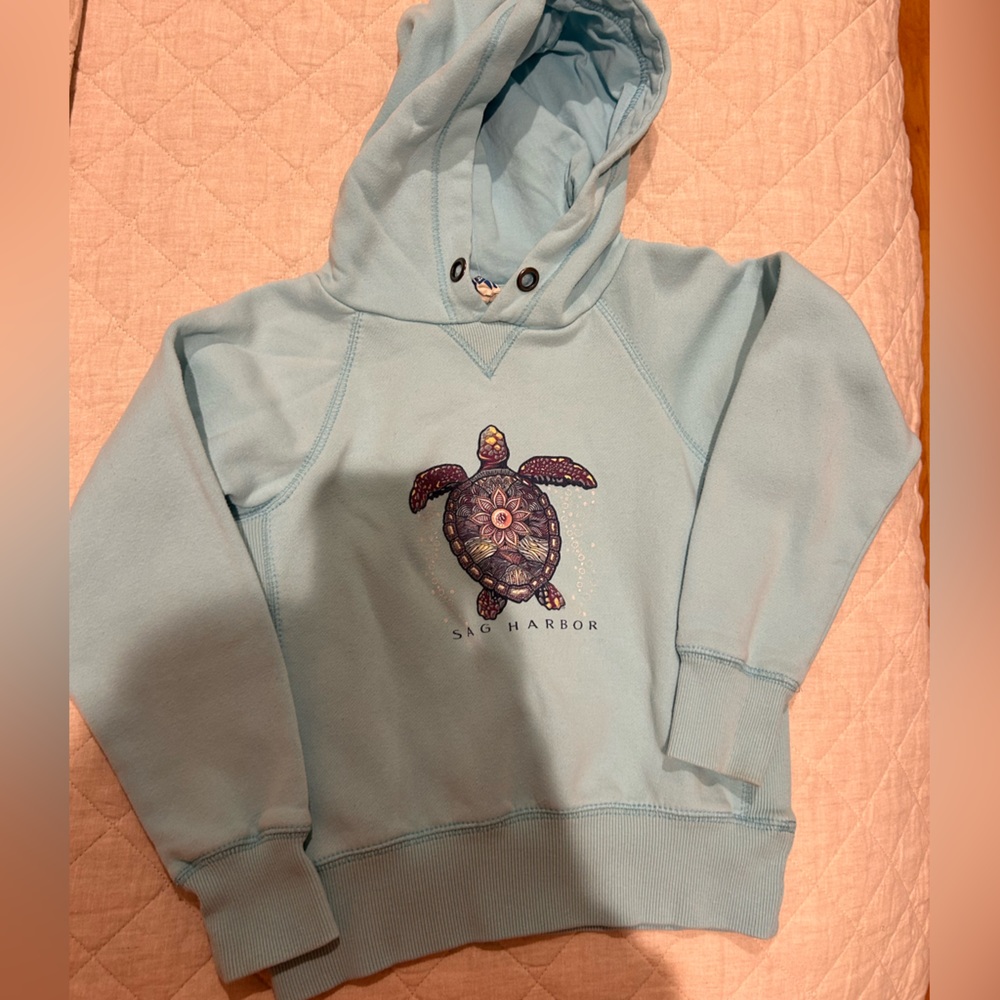 Sag Harbor Turtle Hoodie Sz S (6-7)